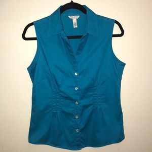 Banana Republic Turquoise Button Up